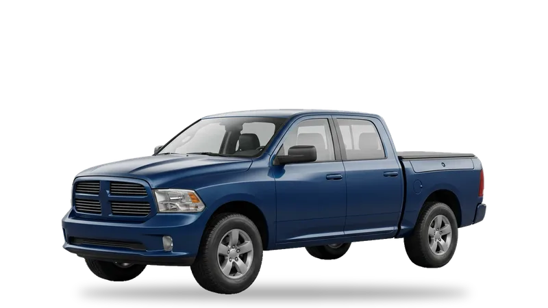 Generic unbranded full-size pickup, front three-quarter view